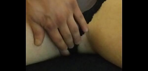  Milf Blonde teacher gets fingered and shows off her ass